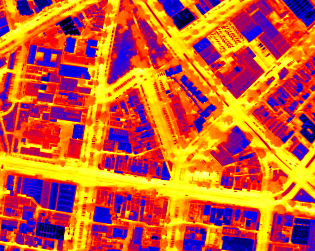Airborne thermal image example